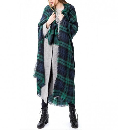 Zando Womens Stylish Blanket Tartan in Cold Weather Scarves & Wraps