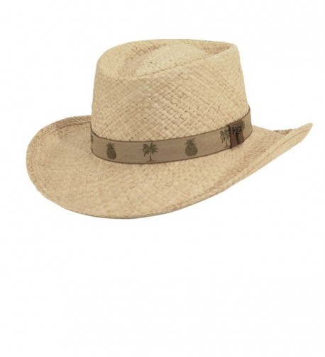 Scala Organic Raffia Gambler with Palm/pine HAT - CT11XN4QJX9