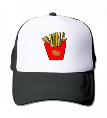 Tianpu French Fries Logo Baseball Cap Of Hat Black Unisex Cap - Black - CU182TEWWEY