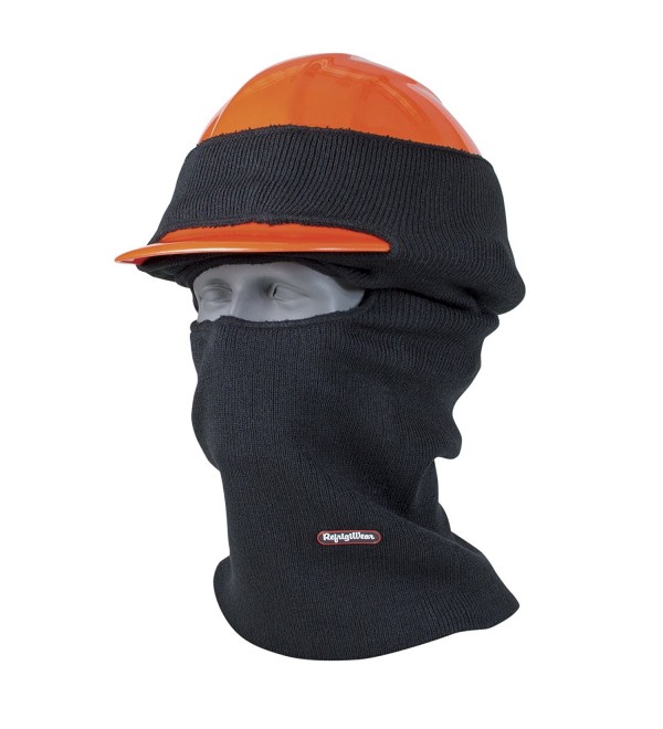 Double Layer Long Neck Industrial Hard Hat Balaclava Face Mask Black ...