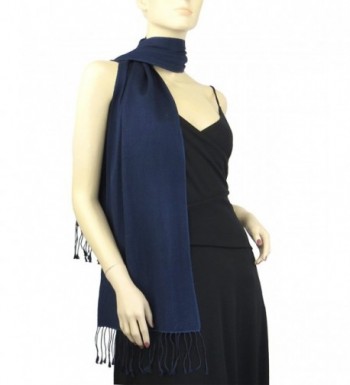 Pashmina / Silk Scarf Solid Colors - Midnight Blue - CF111K4GX5D