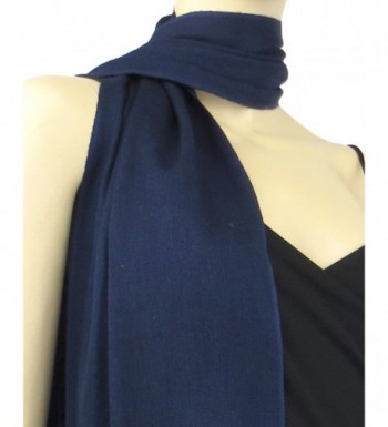 Pashmina Silk Scarf Midnight Blue