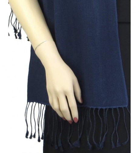 Pashmina Silk Scarf Midnight Blue in Fashion Scarves