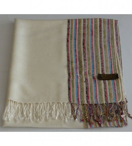 Cream Design Pashmina Pashminas Seconds