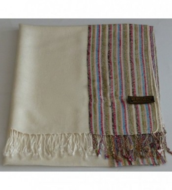 Cream Design Pashmina Pashminas Seconds