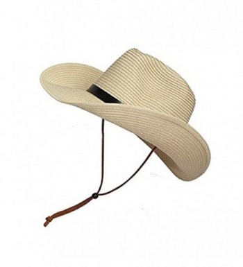 Opromo Adults Cowboy Summer Foldable Khaki Kids in Men's Cowboy Hats