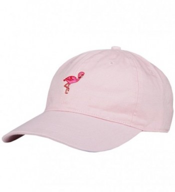 City Hunter C104 Flamingo Small Embroidery Cotton Baseball Cap 13 Colors - Pink - CX12HJSDZG3