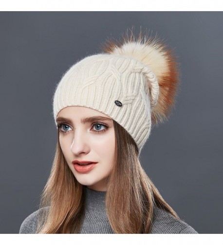 URSFUR Slouchy Bobble Skullies Headwear in Women's Skullies & Beanies