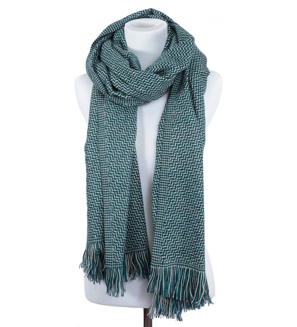 Portola Thick Cold Weather Scarf 78" x 28" - Teal - CF12NG8WFGH