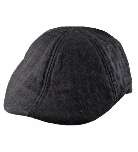 Plain Duckbill Ivy Newsboy Driving Cap Hat Black C211V2Q665V