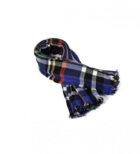 Spring fever Colorful Checked Blanket in Cold Weather Scarves & Wraps