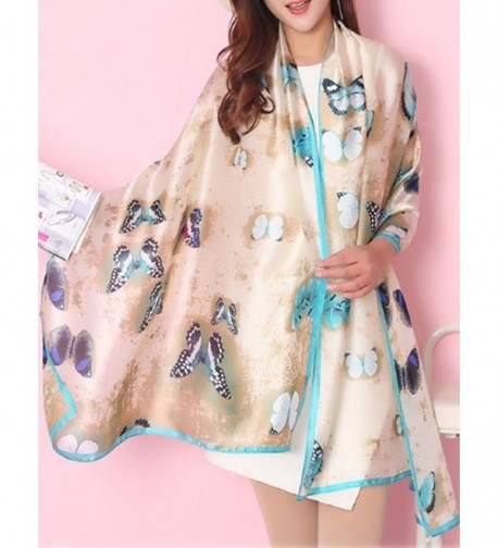 Lujuny Print Butterfly Silk Summer