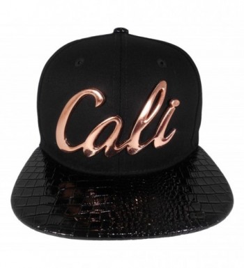 Cap2shoes Men's Cali Metal Snapback One Size Black - Black / Bronze - CR121R17VAD