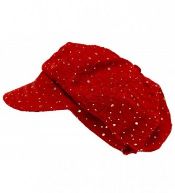 Sparkle Glitter Newsboy / Red - CU112RT283B