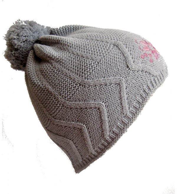Frost Hats Winter Hat for Women and Girls Winter Ski Knitted Beanie Hat Frost Hats - Gray - C311B2NO6N3