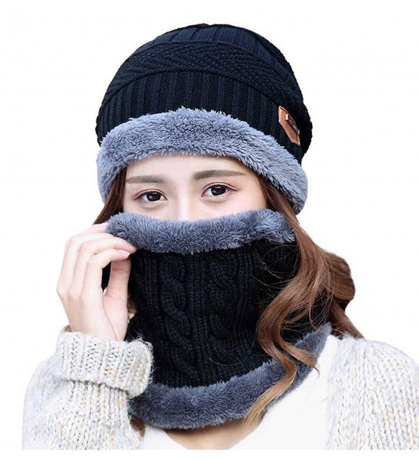 Slouchy Infinity Scarves Mittens _Hat + Scarf + Gloves (Black) CB189T40SQ3