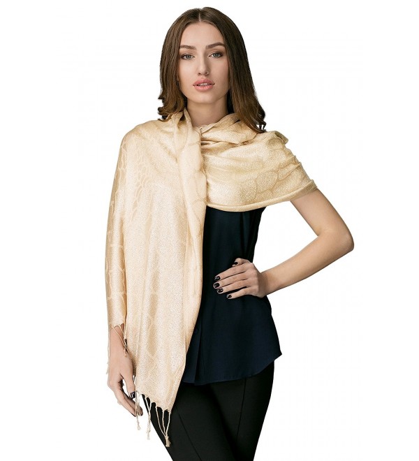 Ladies Cotton Scarf For Evening Dress Glittering Shawls Dressy Scarves ...