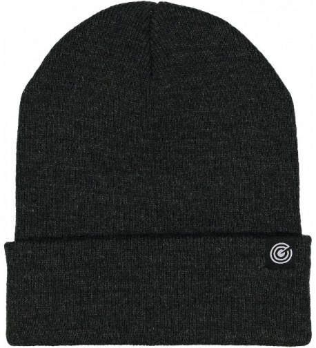 Evony Cuffed Beanie - Warm Daily Beanie Hat With Foldover Cuff - Stylish Colors - Charcoal Grey - CG12NA5FB7O