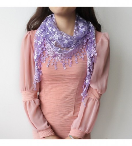 Fashion Triangle Floral Lightweight purple