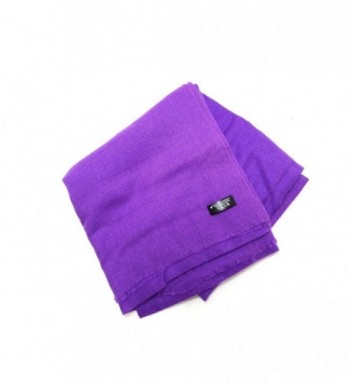 100% Cashmere Lightweight Soft Scarf Natural Dyes from Nepal - Violet - CI186OQGZA5