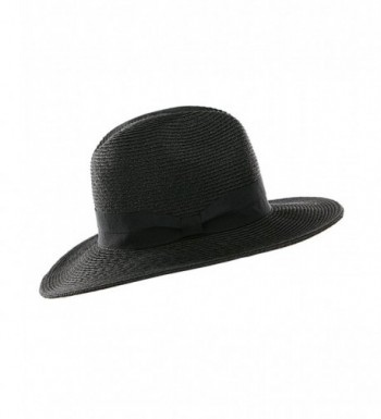 NYFASHION101 Lightweight Solid Panama Fedora