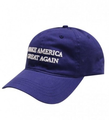 C104 Trump Make America Great Again Cotton Baseball Cap Navy - C412CMXKN01