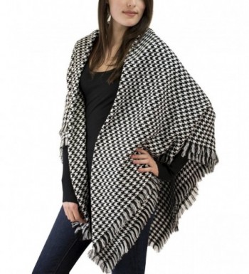 Nom Houndstooth Check Pattern Blanket in Fashion Scarves