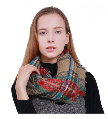 MissShorthair Infinity Checked Blanket Pattern in Cold Weather Scarves & Wraps