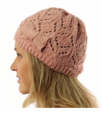 Ladies Winter Shimmer Ribbon Hat in Women's Skullies & Beanies