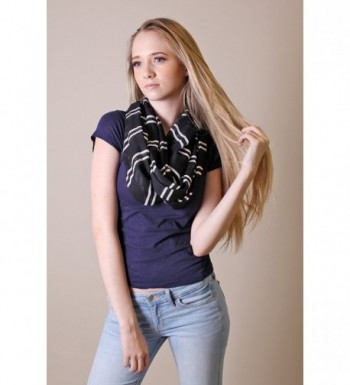 Womens Elissa Stripe Infinity Fashion in Fashion Scarves