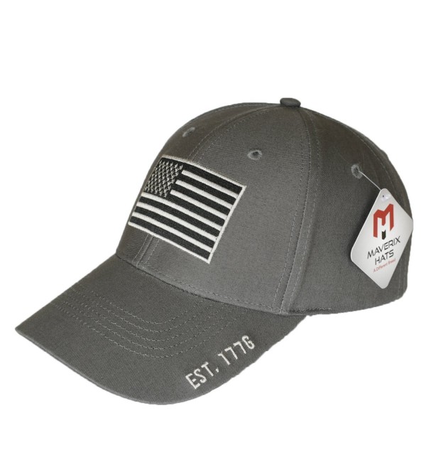 Maverix American Flag Hat - Great Fit- High Quality- Amazing Details - Dark Gray - CX184DMN990
