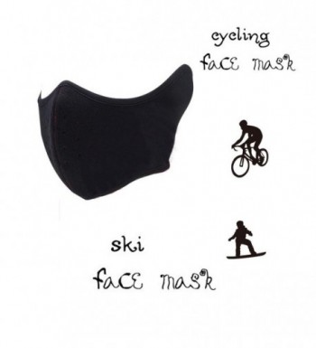 Lilyy Motorcycle Cycling Bicycle Bike Ski Polar Fleece Half Face Mask - black - CE11RETDG1H