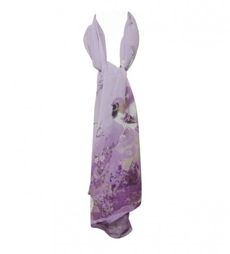 Wrapables Floral Polyester Oblong Wisteria in Fashion Scarves
