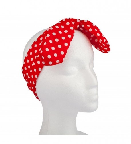 Lux Accessories White Polka Headband