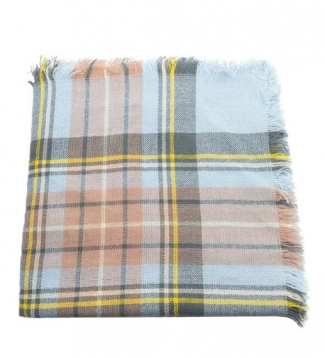 Womens Chunky Checked Blanket Scarves in Cold Weather Scarves & Wraps