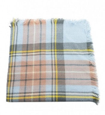 Womens Chunky Checked Blanket Scarves in Cold Weather Scarves & Wraps