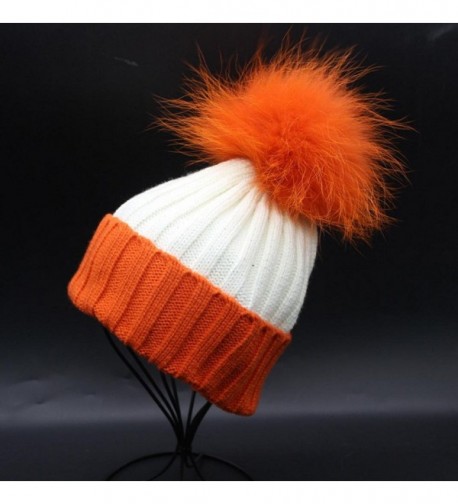 DEESEE Beanie Crochet Raccoon Orange