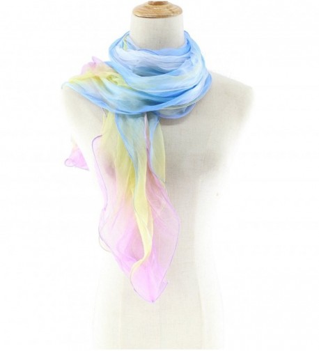 Jiao Miao Women's Solid Color 3 layers Silk Long Scarf - 170111-10 - CZ1879X6SIQ