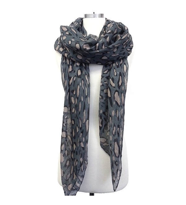 Leopard Nation Scarf (All Colors Available) - Grey - CS11CJTXEQ9