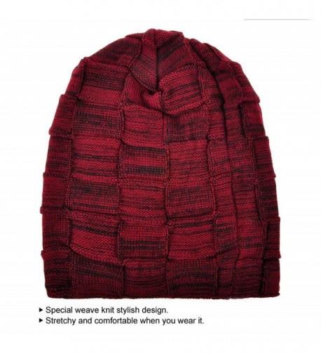 Joyingtwo Winter Fleece Slouchy Red in Men's Skullies & Beanies