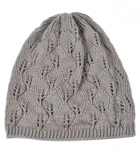 HANYI Leaves Hollow Knitting Gray