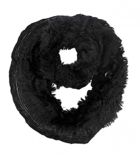 Shaggy Infinity Scarf - Black - C11173QKNIF