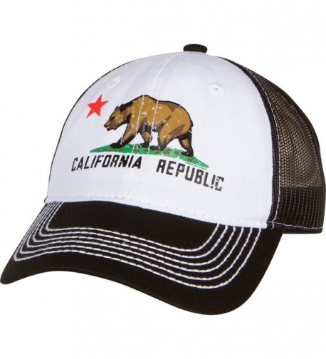 California Republic Screen Print Trucker Hat - Black - CD12O6THHFN