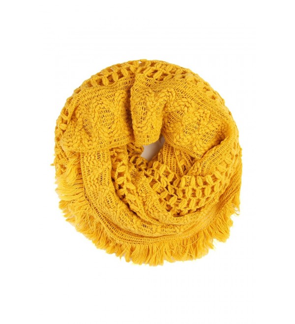 MYS Collection Soft Winter Infinity Scarf (Mustard) - CM186NRQH0R