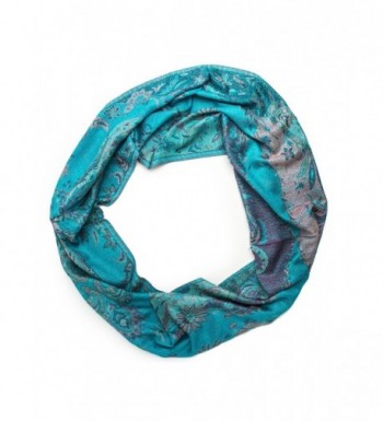 Bohomonde Infinity Pashmina Turquoise Lavendar in Fashion Scarves