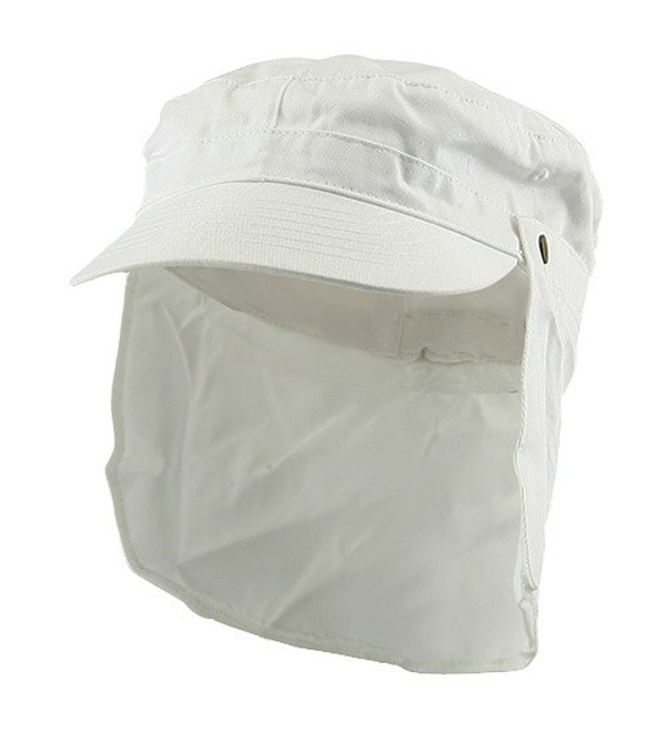 Army Cap with Flap-White - CI111GHKKUX