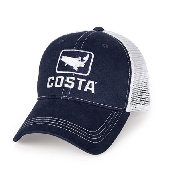 Costa XL Trout Trucker Hat - Navy/White - CC119DTYZIT