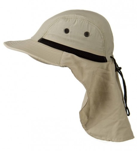 Stone Beige Outdoor Sun Flap in Men's Sun Hats