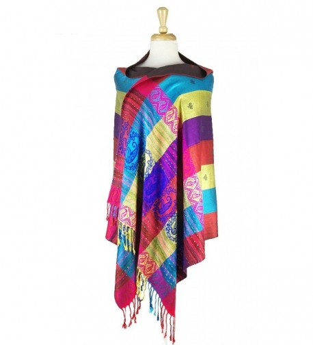 Paskmlna%C2%AE Rainbow Tropical Colorful Pashmina in Wraps & Pashminas