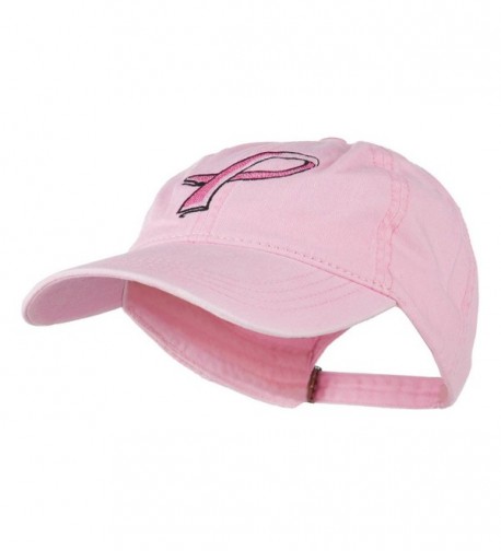 Pink Breast Cancer Embroidered Washed